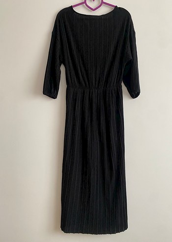 Kadın Siyah Piliseli Uzun Elbise mango - Görsel 2