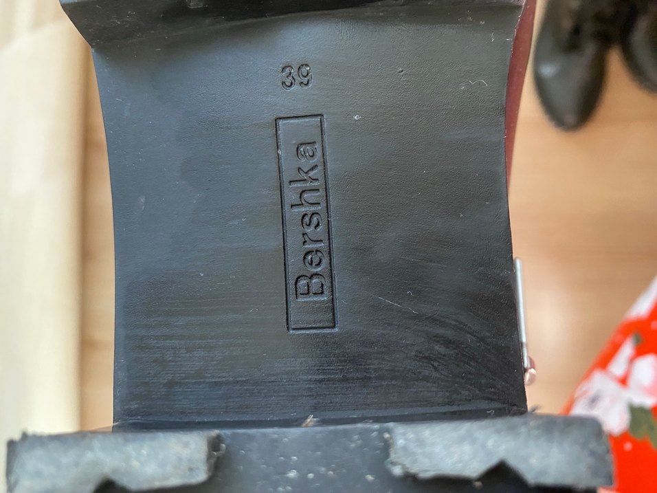 Kadın Siyah Deri Tokalı Biker Bot bershka - Görsel 3