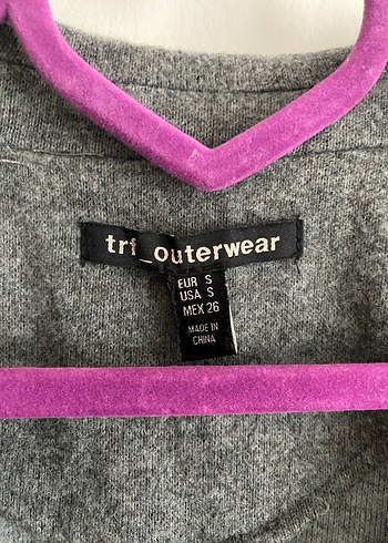 Gri Düğmeli Klasik Kaban zara - Görsel 3