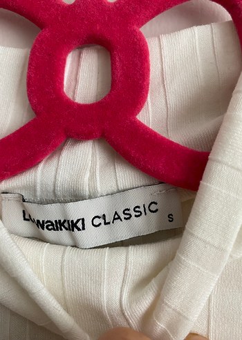 Beyaz Kadın Piliseli Yarım Boğazlı Triko - Görsel 4