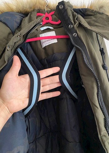 Kürk Detaylı Kadın Kışlık Mont Bershka - Görsel 5