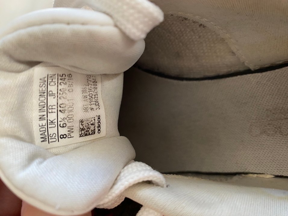 Beyaz Bağcıklı Adidas Spor Ayakkabı - Görsel 4