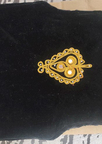 Erkek Nakışlı Boncuklu Yelek ve Şapka Takımı - Görsel 3