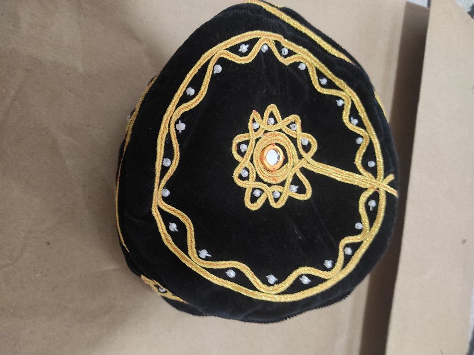 Erkek Nakışlı Boncuklu Yelek ve Şapka Takımı - Görsel 4