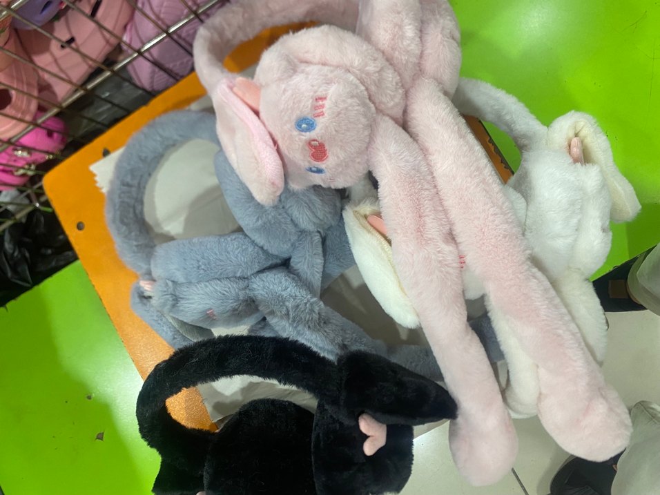 Gri Kürklü Kız Çocuk Sıcak Terlik - Görsel 2