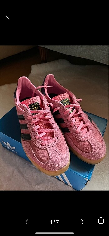 Adidas gazelle pembe bliss pink orijinal