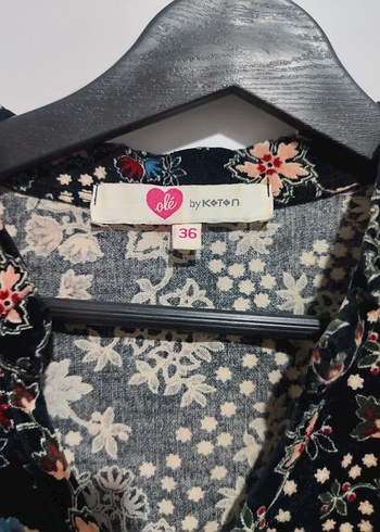 Kemerli Bohem Desenli Midi Elbise - Görsel 3