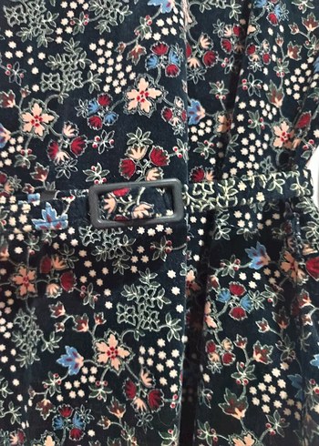 Kemerli Bohem Desenli Midi Elbise - Görsel 2