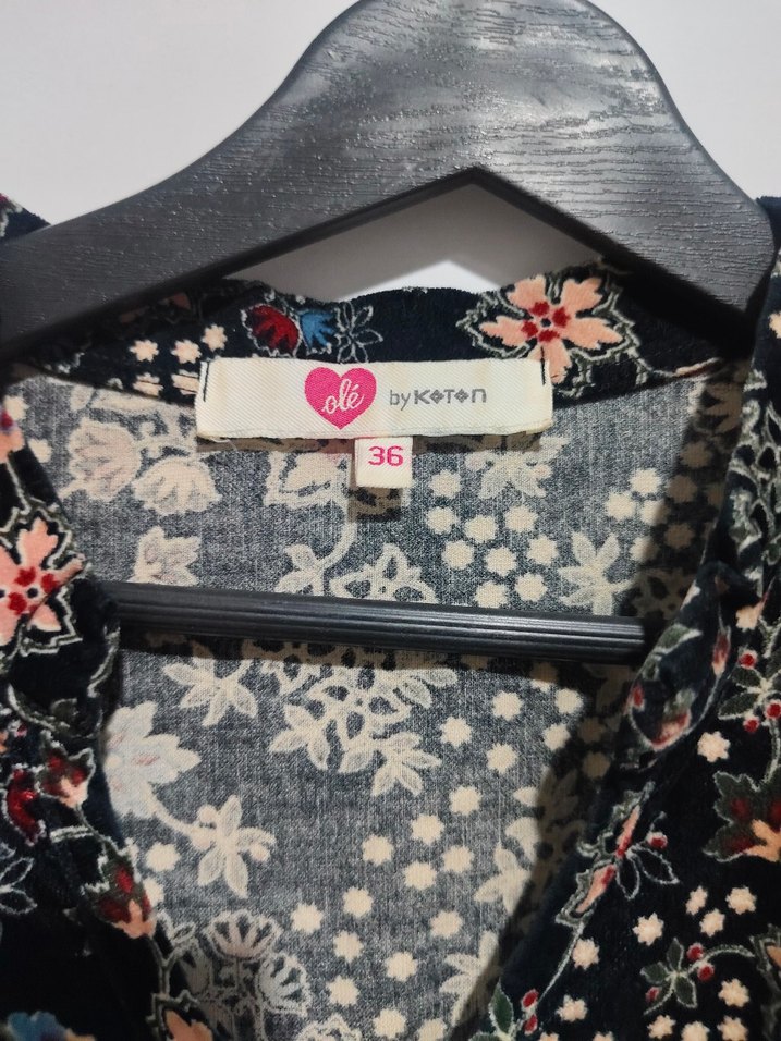 Kemerli Bohem Desenli Midi Elbise - Görsel 3