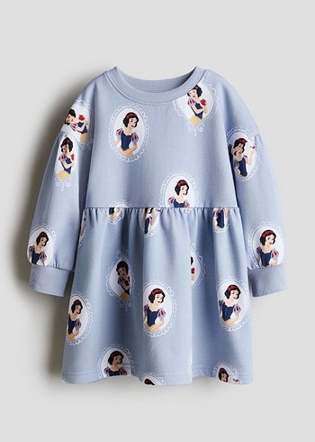 Nakışlı Gri Kız Çocuk Elbisesi - Görsel 2