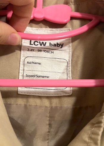 Bej Kız Çocuk Düğmeli Trençkot - Görsel 2