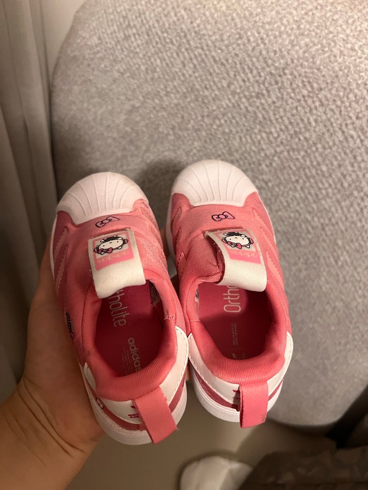 Kız Çocuk Pembe Cırtlı Spor Ayakkabı - Görsel 3