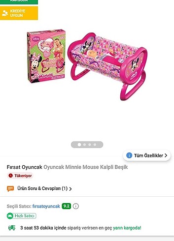 Walt Disney World Lisanslı oyuncak beşik 