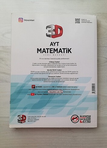  3D Yayınları Ayt Matematik Soru Bankasi