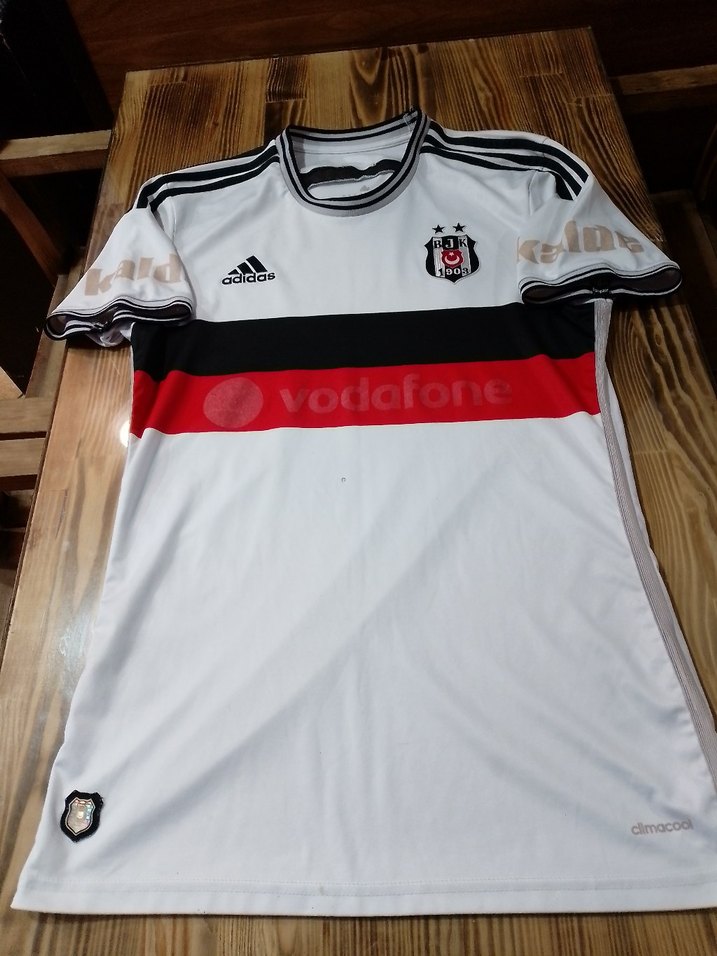 Erkek Beyaz Çizgili Kısa Kollu Forma - Görsel 2