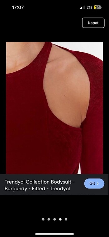 l Beden bordo Renk Bodysuit- Trendyolmilla Bluz
