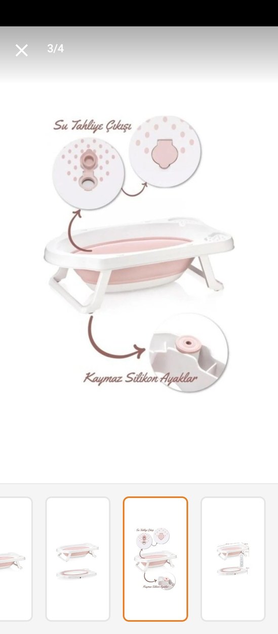 Katlanabilir Bebek Küveti - Görsel 2