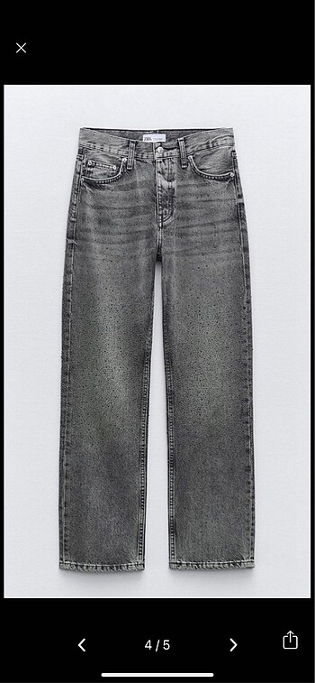 Zara taşlı jean