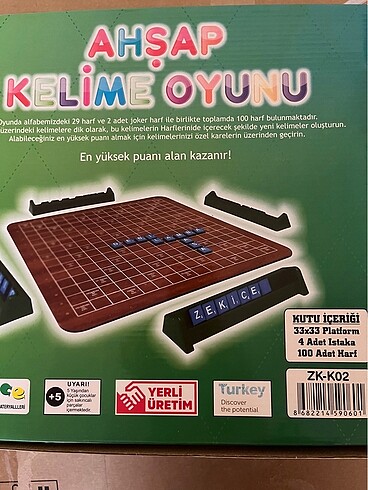 Diğer Kelime oyunu scrabble