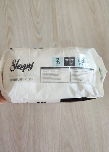 2 Beden: 3-6 kg Beden SLEEPY BİO NATURAL 2 NUMARA BEBEK BEZİ