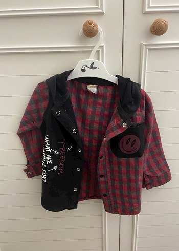 12 ay çocuk gömlekleri hepsi temiz iyi 1 kere giyilmeyen var - Görsel 3