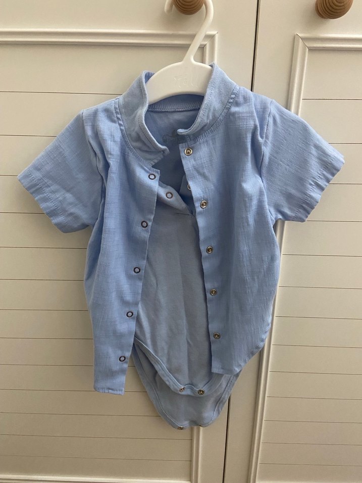 12 ay çocuk gömlekleri hepsi temiz iyi 1 kere giyilmeyen var - Görsel 2