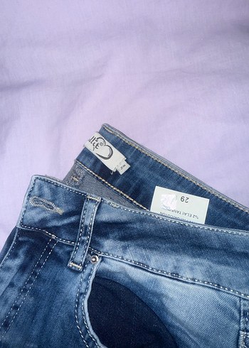 Mavi Rahat Kesim Kadın Denim Pantolon - Görsel 2