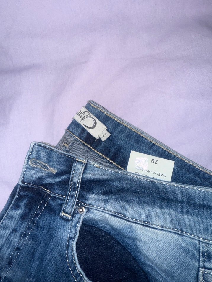 Mavi Rahat Kesim Kadın Denim Pantolon - Görsel 2