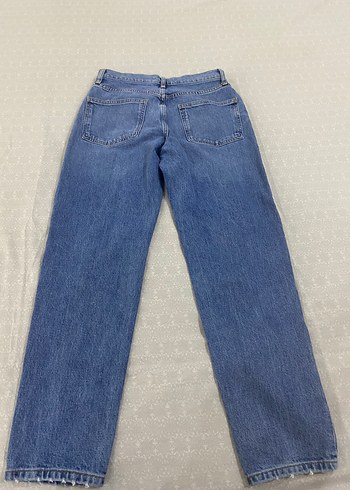 34 Beden Kadın Mavi Denim Normal Kesim Jean