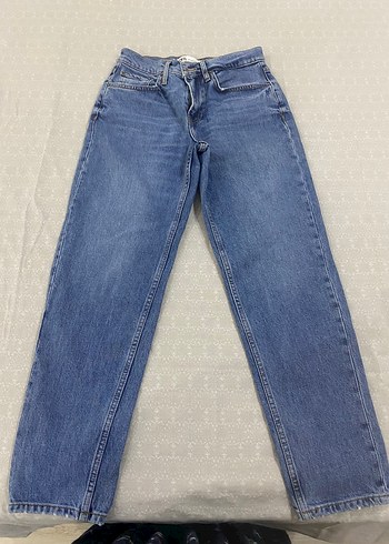 Kadın Mavi Denim Normal Kesim Jean
