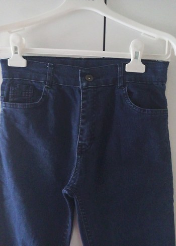 11-12 Yaş Beden Erkek Çocuk Lacivert Denim Pantolon