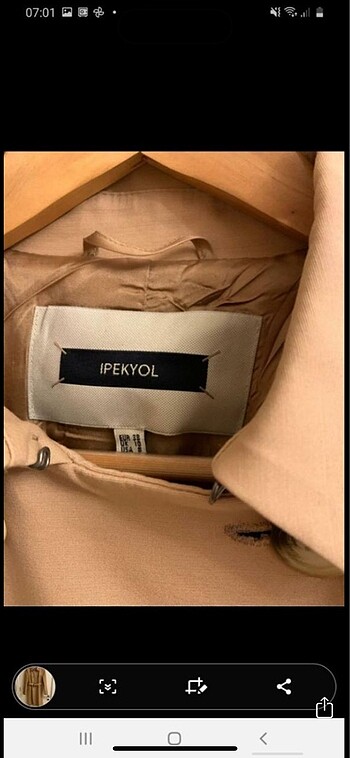 m Beden camel Renk İpekyol temizdir