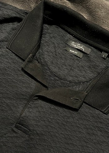 Pierre Cardin Siyah Erkek Polo Yaka Tişört - Görsel 3