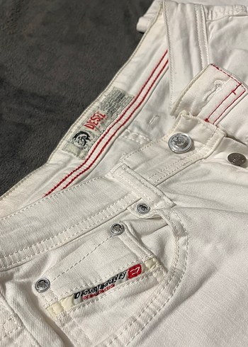 Diesel Düğmeli Beyaz Erkek Kot Pantolon - Görsel 2