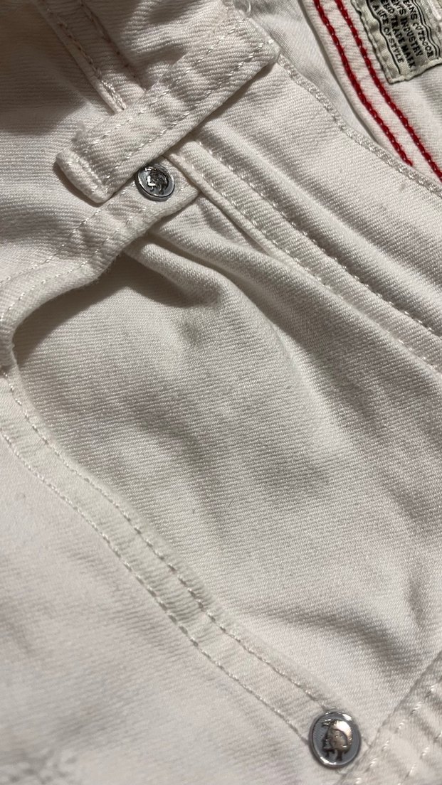 Diesel Düğmeli Beyaz Erkek Kot Pantolon - Görsel 4