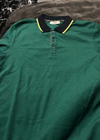 Düğmeli Yeşil Polo Yaka Erkek polo yaka - Görsel 2