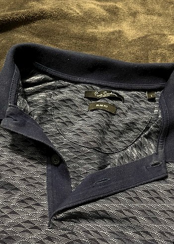 Gri Polo Yaka Erkek Tişört Pierre Cardin erkek - Görsel 3