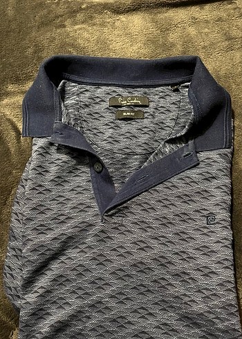 Gri Polo Yaka Erkek Tişört Pierre Cardin erkek - Görsel 2