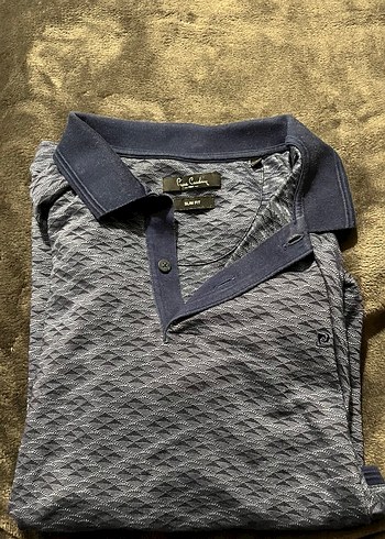 Gri Polo Yaka Erkek Tişört Pierre Cardin erkek - Görsel 4