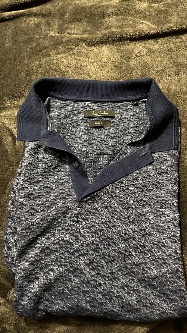 Gri Polo Yaka Erkek Tişört Pierre Cardin erkek - Görsel 2