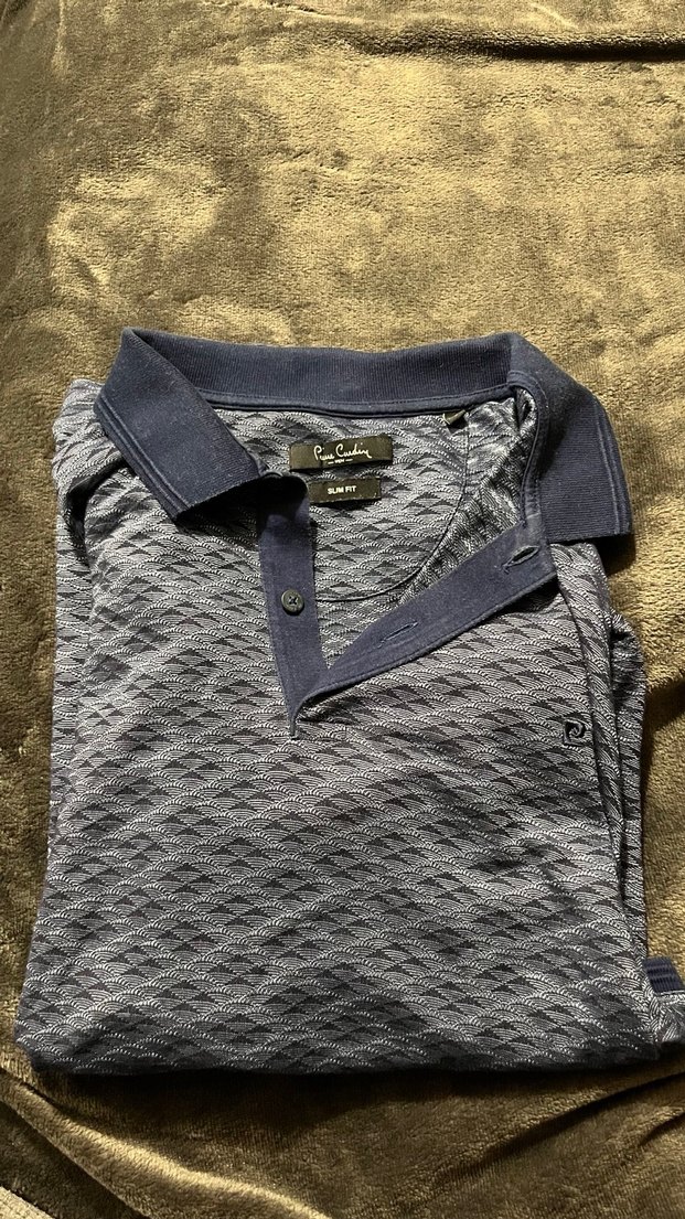 Gri Polo Yaka Erkek Tişört Pierre Cardin erkek - Görsel 4