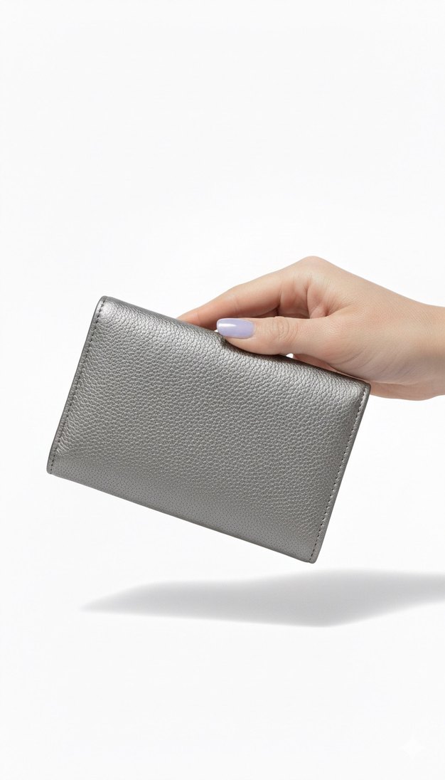 Gri Deri Kadın Cüzdanı - Guess - Görsel 2