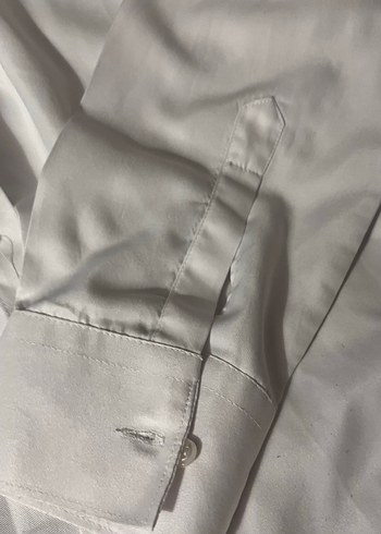 Kadın Beyaz kumaş Uzun Kollu Gömlek - Görsel 5