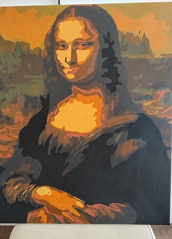 Akrilik boya Mona Lisa tablosu 