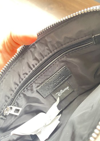 Beden mavi Renk Desigual Mavi Denim Baskılı Kadın Çanta