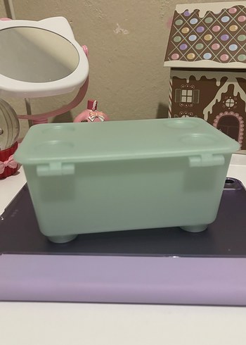 Pastel Yeşil Plastik Saklama Kutusu - Görsel 2