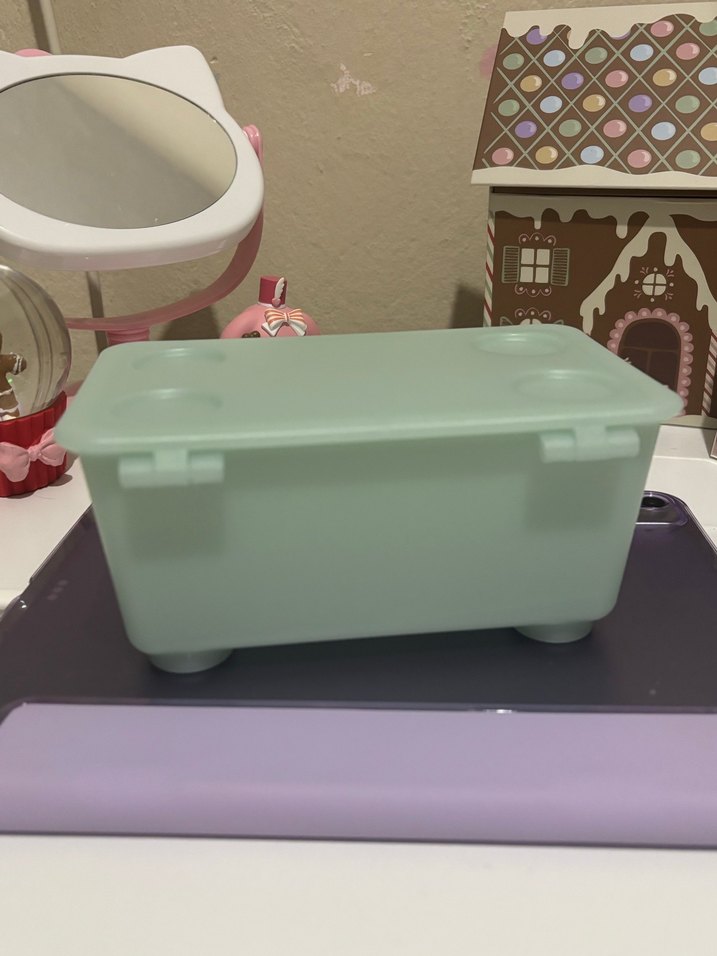 Pastel Yeşil Plastik Saklama Kutusu - Görsel 2