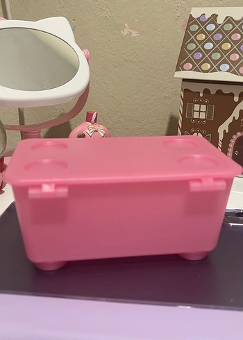 Pastel Pembe Plastik Saklama Kutusu - Görsel 2