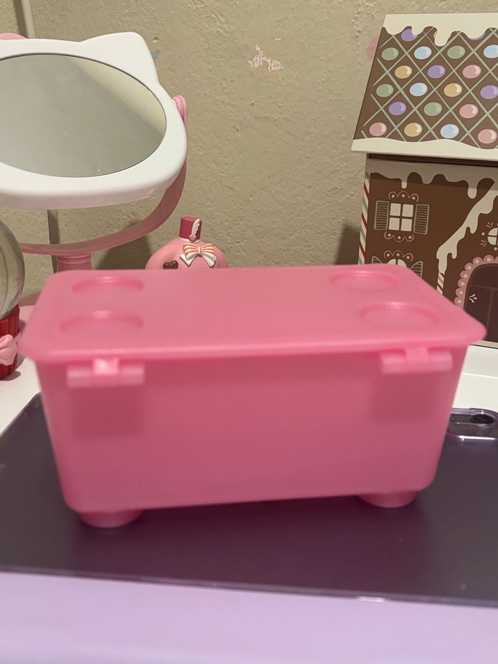 Pastel Pembe Plastik Saklama Kutusu - Görsel 2