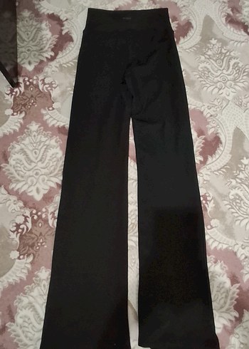 Oysho Kadın Siyah Kumaş Esnek Kumaş Pantolon